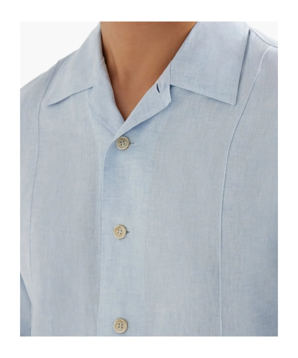 Button-Fastening Long-Sleeve Shirt