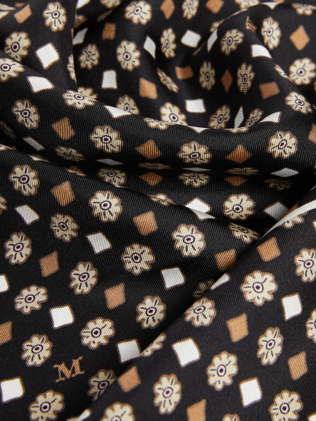 Printed Silk Oversized Scarf