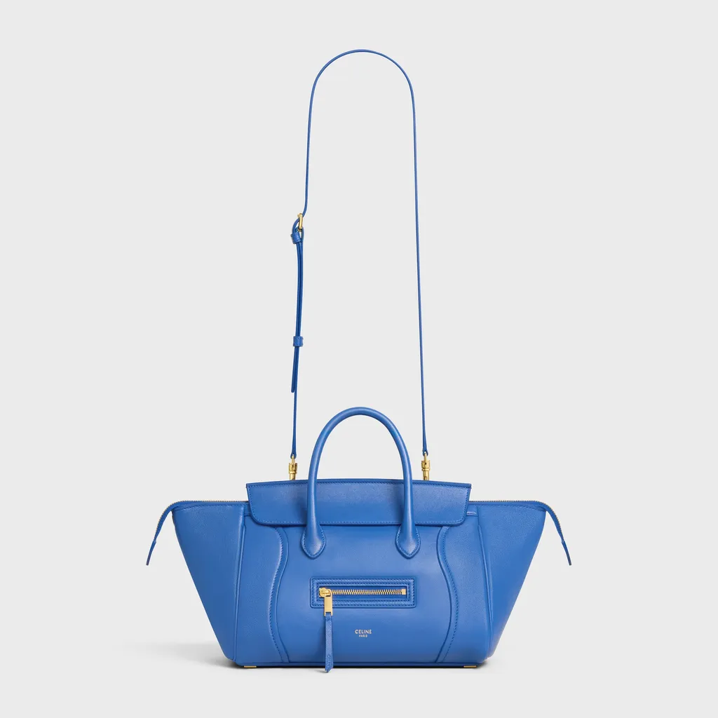 Small New Luggage In Supple Shiny Lambskin