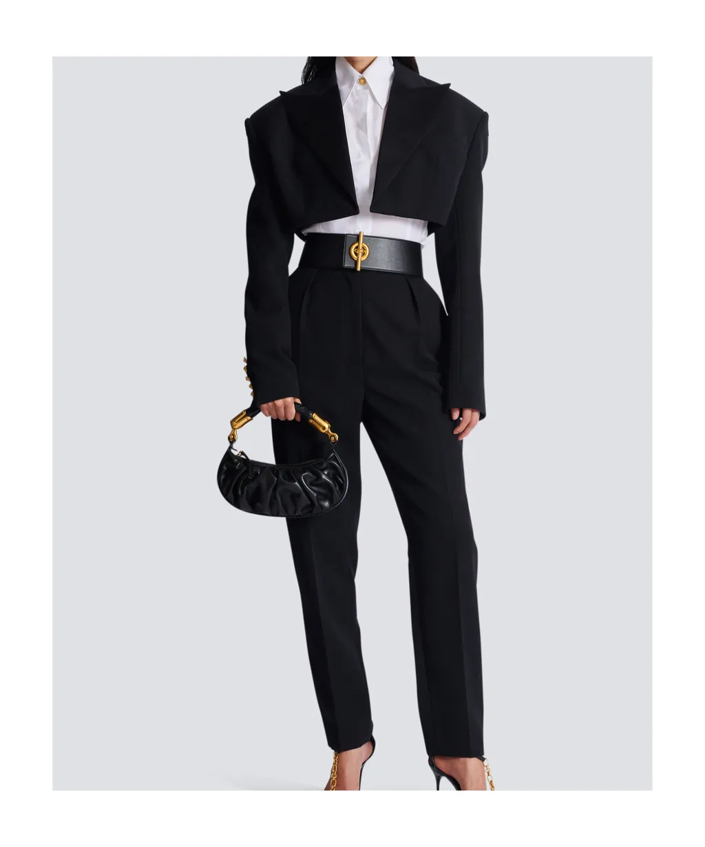 Balmain Button-Up Long-Sleeved Poplin Shirt