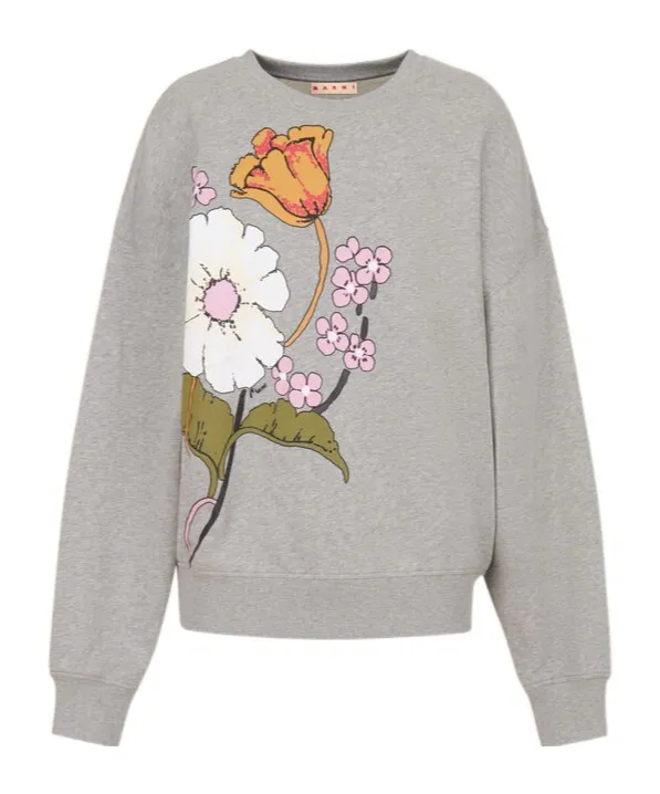 Marni Melodia Floral Printed Sweatshirt