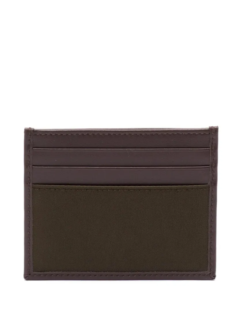 Prada Triangle-Logo Two-Toned Cardholder