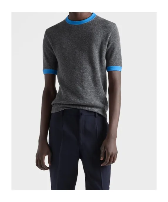 Prada Short-Sleeved Crewneck Jumper