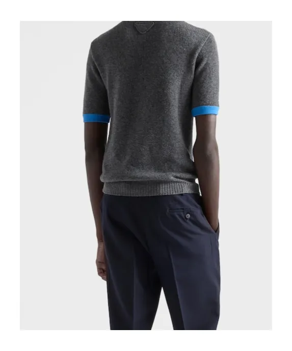 Prada Short-Sleeved Crewneck Jumper