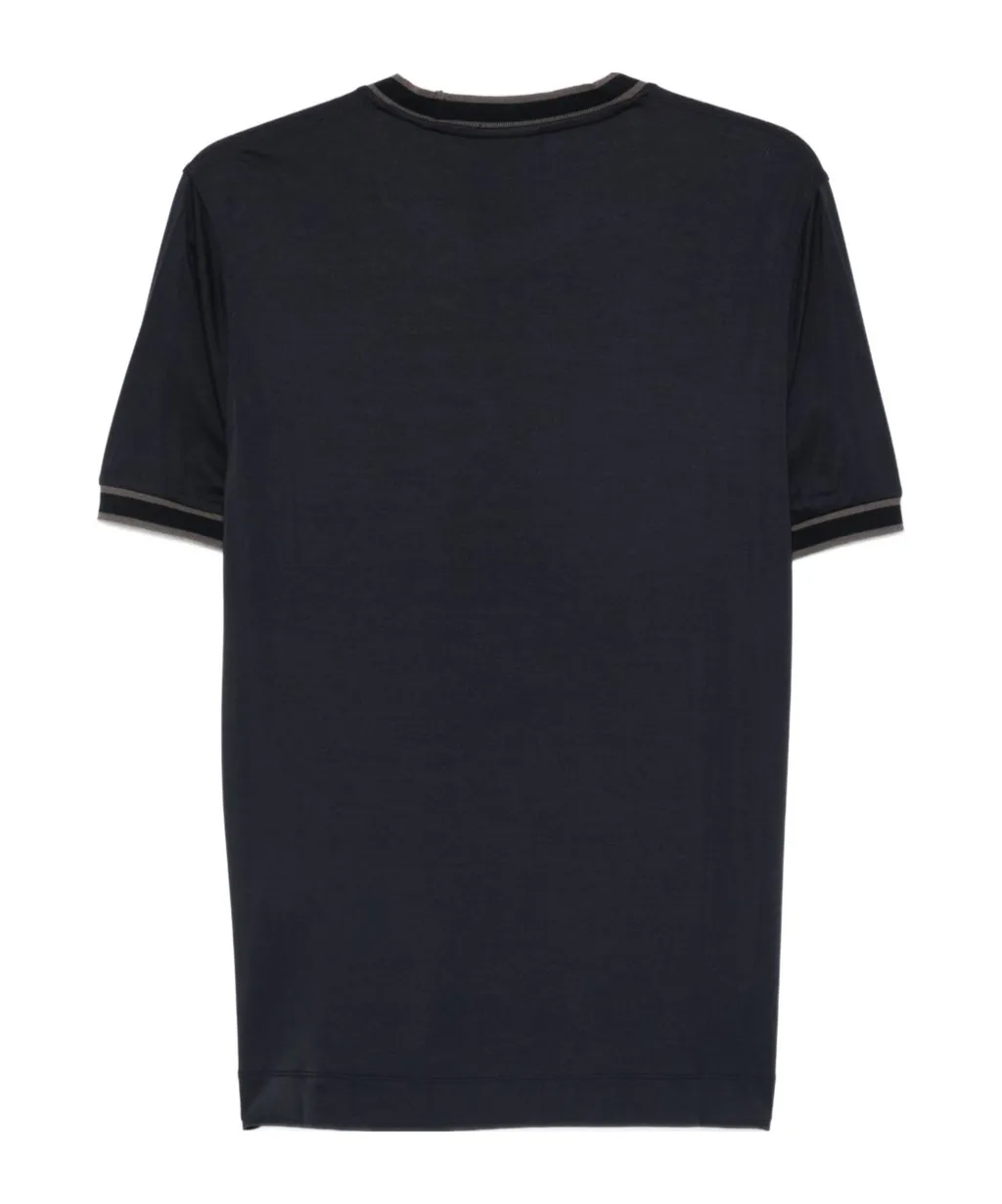 Ribbed Trim T-Shirt