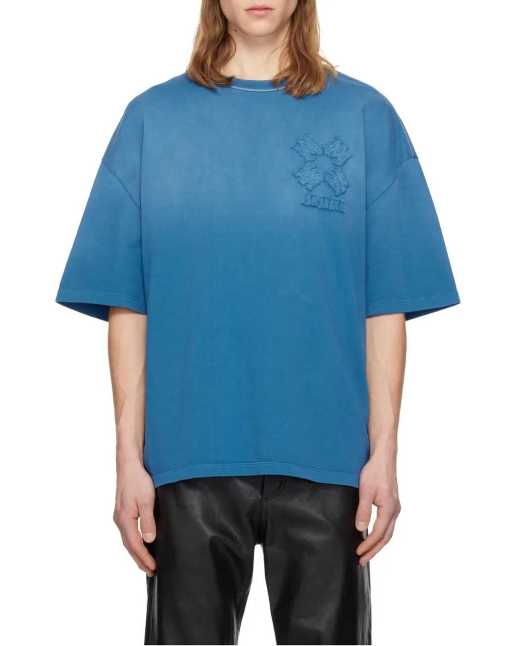 Amiri Floral Emblem Logo T-Shirt