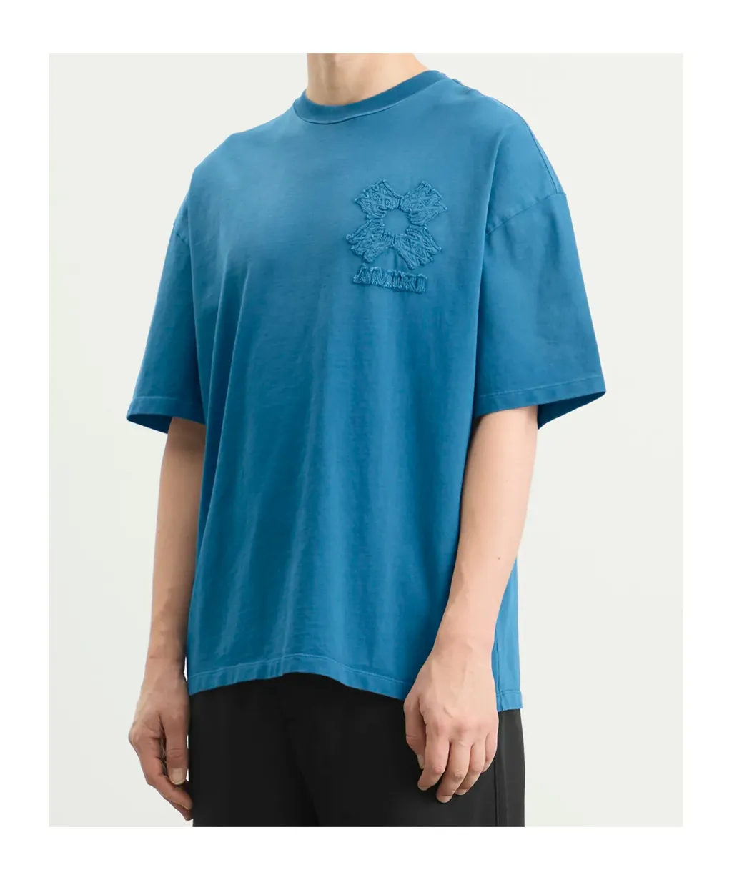 Amiri Floral Emblem Logo T-Shirt