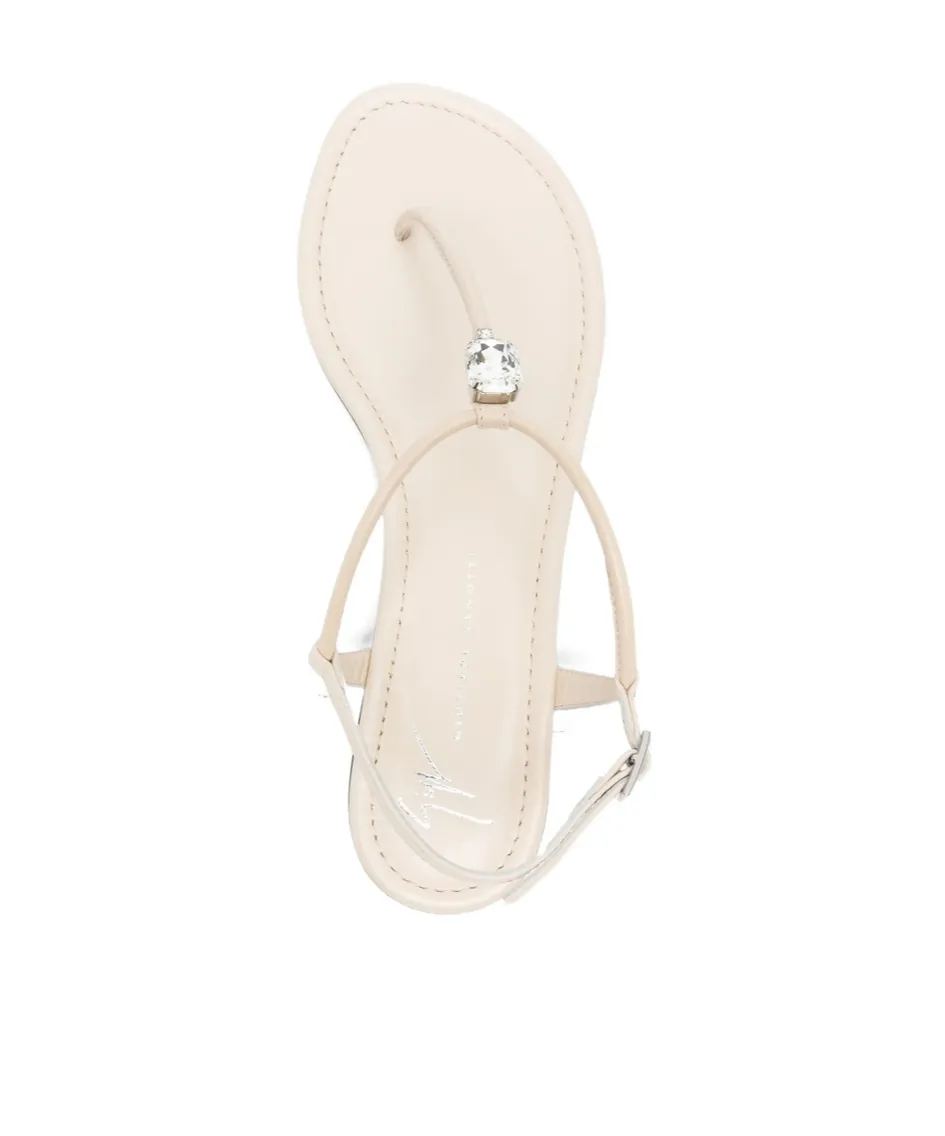 Round-Toe Flat Sandals