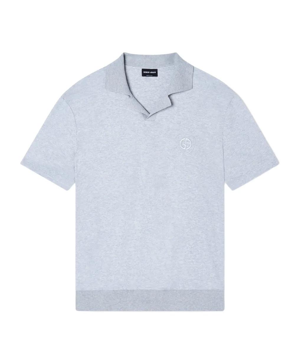 Giorgio Armani Logo Embroidered Polo Shirt