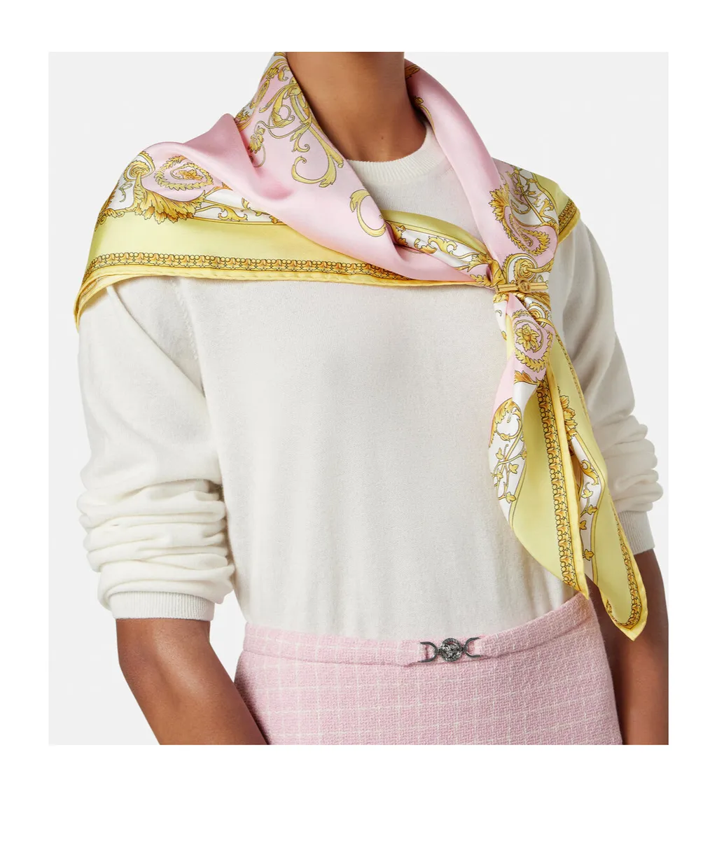 Versace All Over Baroque Printed Scarf