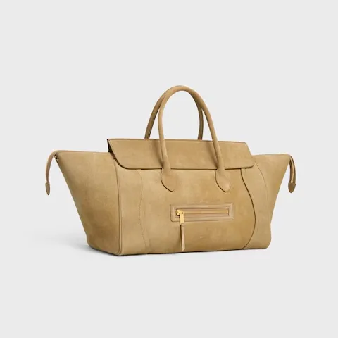 Medium New Luggage In Suede Calfskin