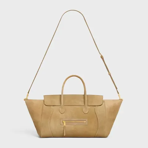 Medium New Luggage In Suede Calfskin