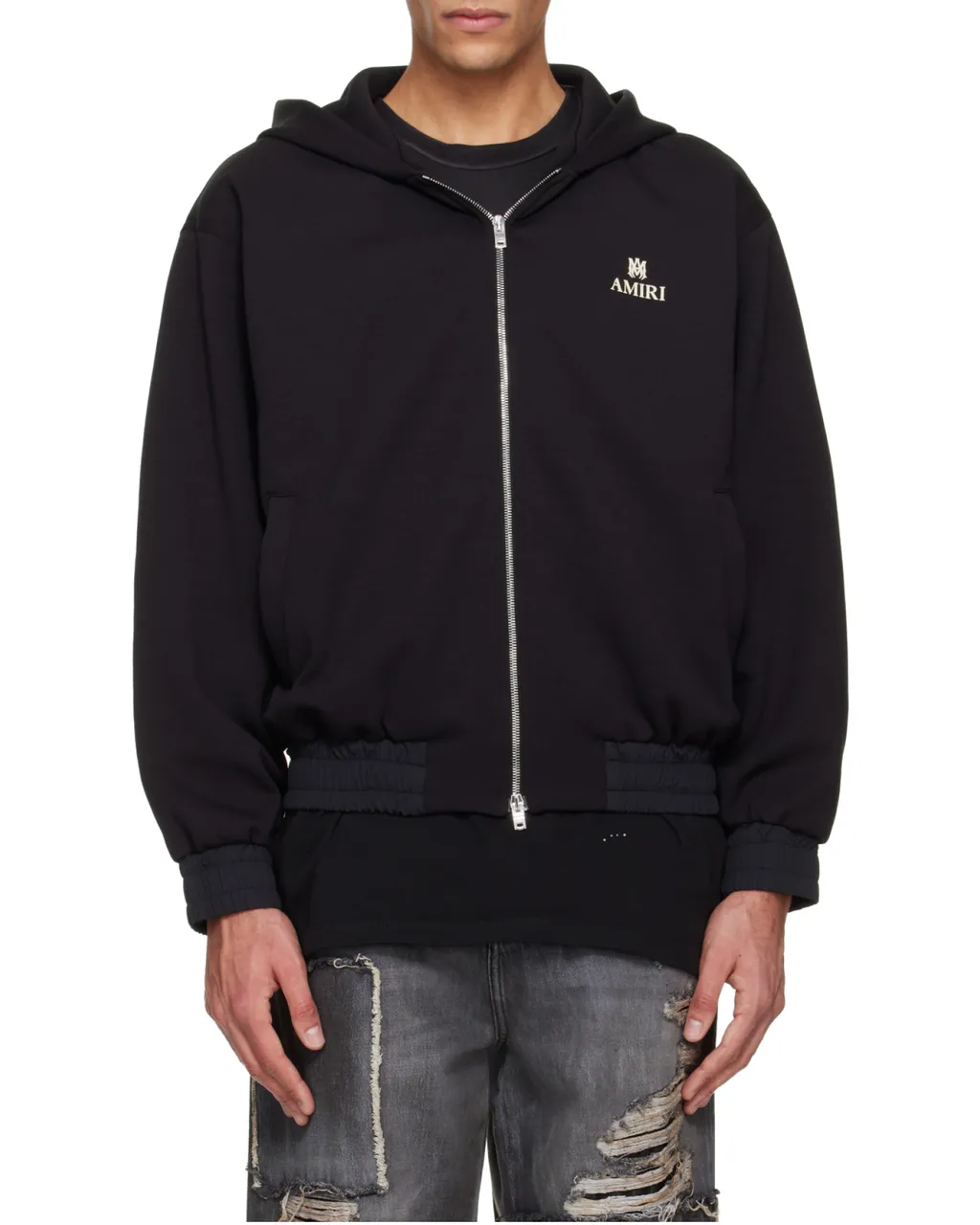 Amiri Ma Logo Zipped Hoodie