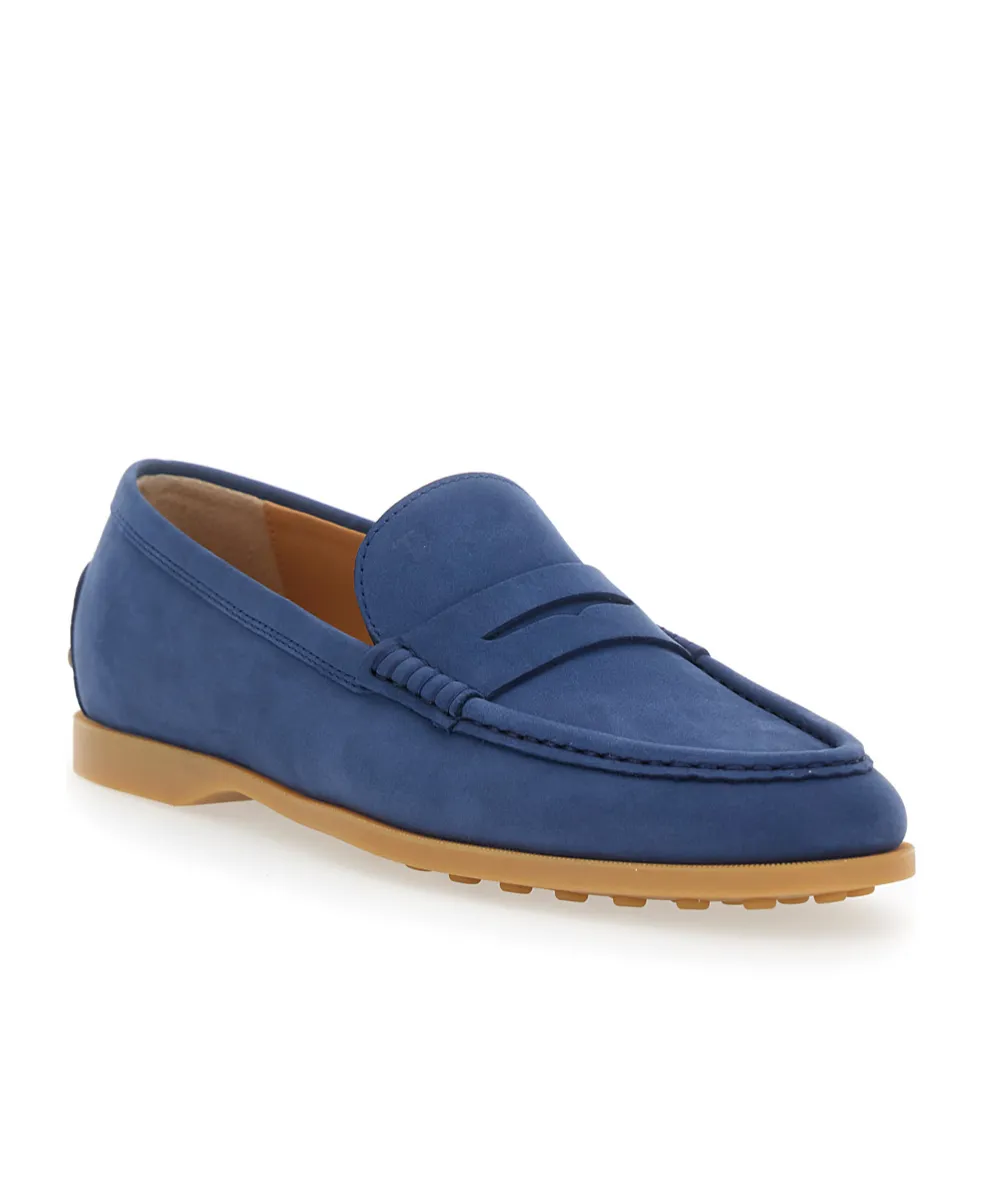 Tod's Logo Embossed Slip-On Loafers