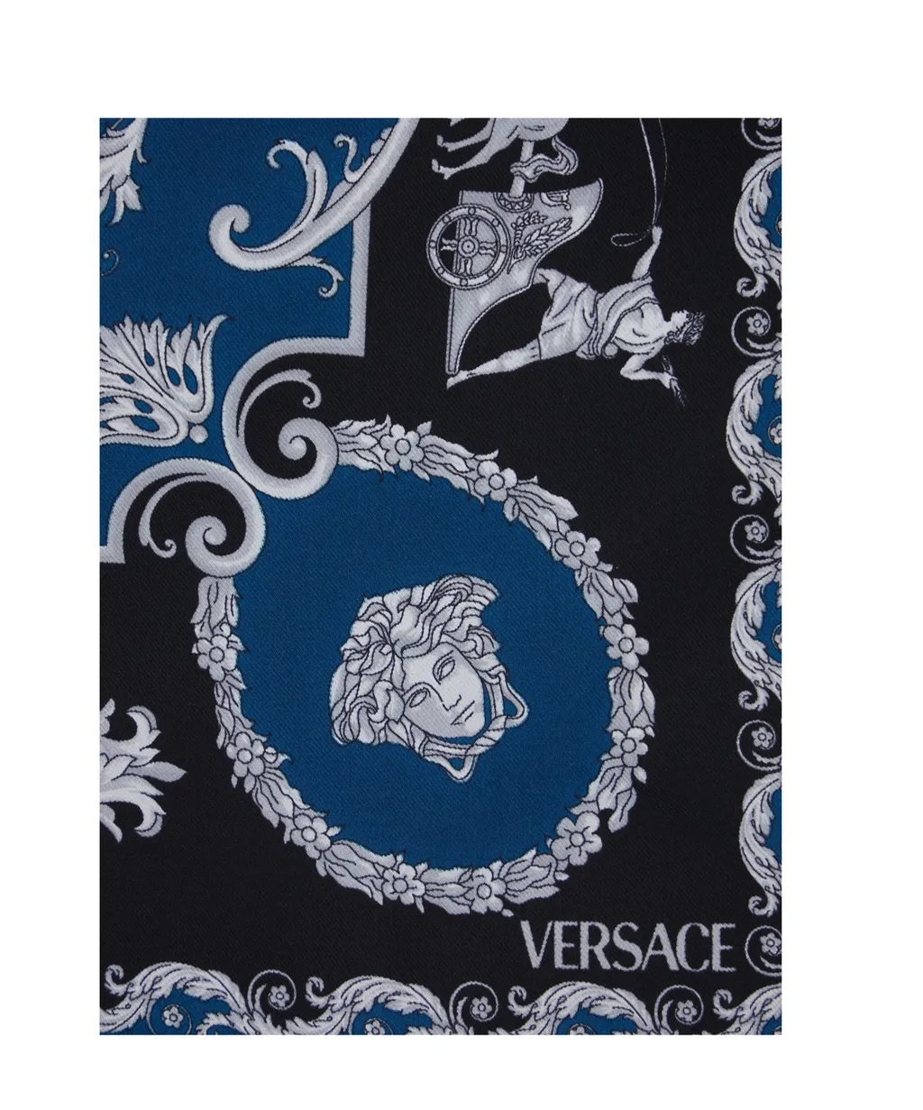 Versace Geometric Pattern Printed Scarf