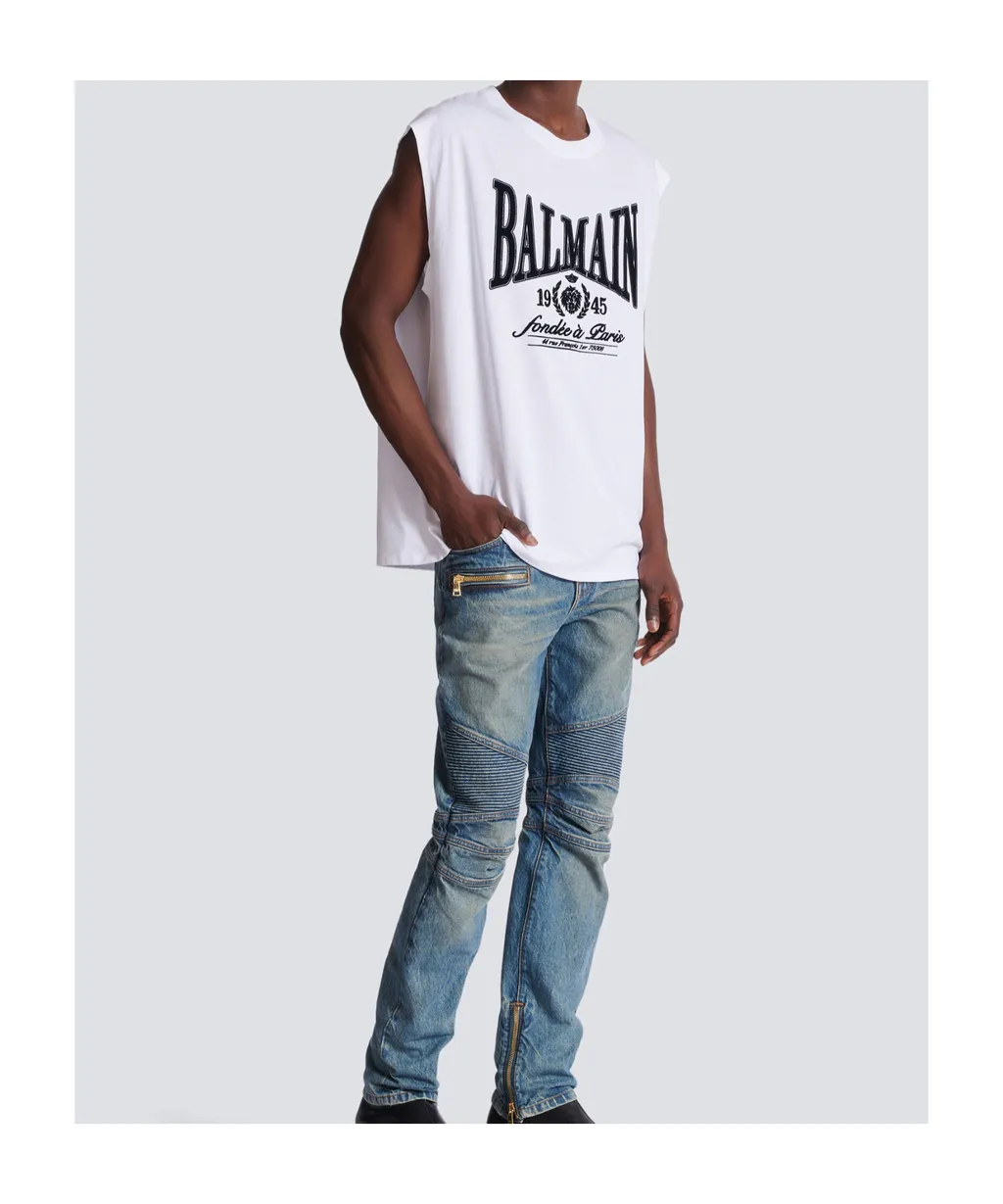 Balmain Relaxed Printed Tank Top