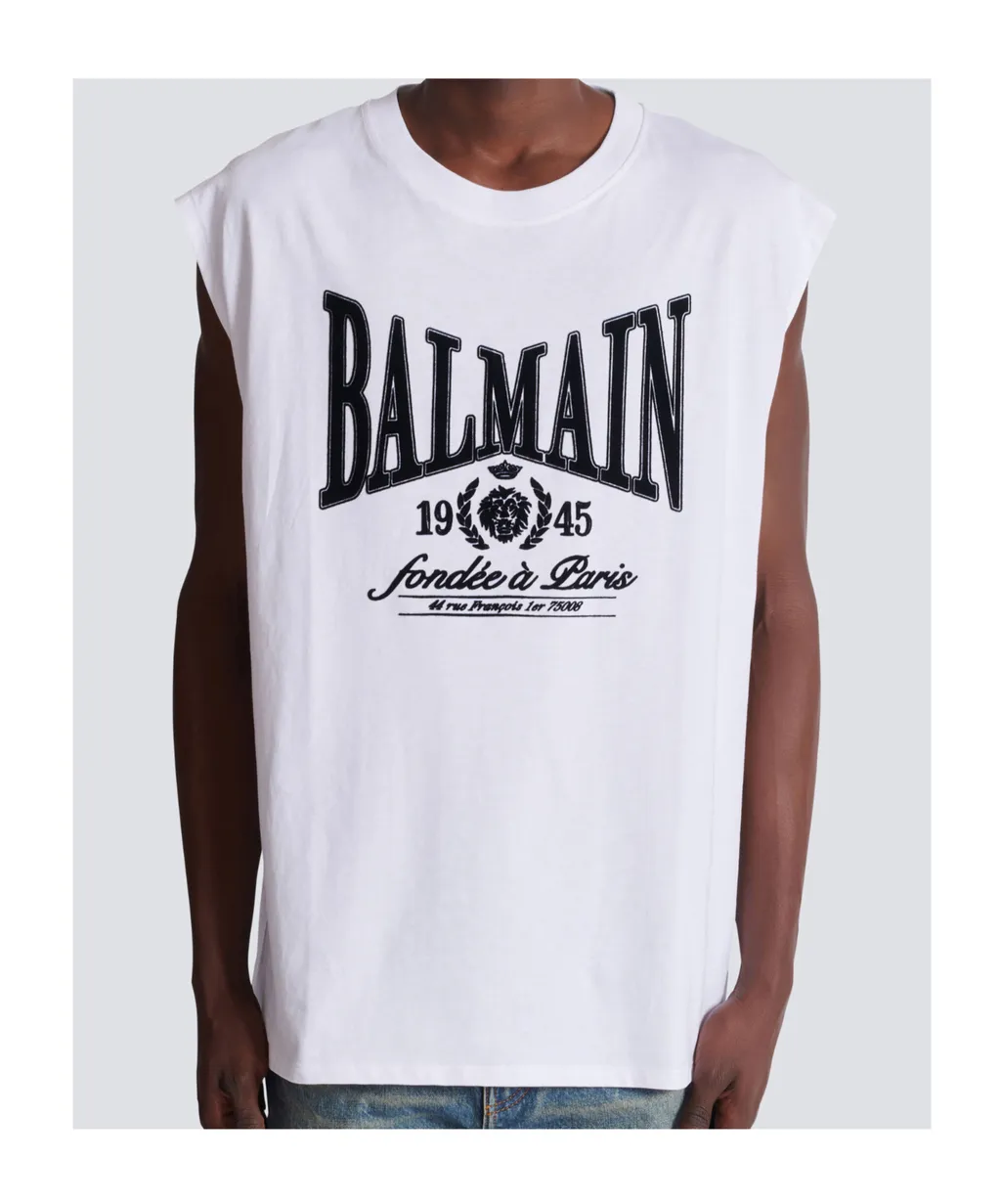 Balmain Relaxed Printed Tank Top