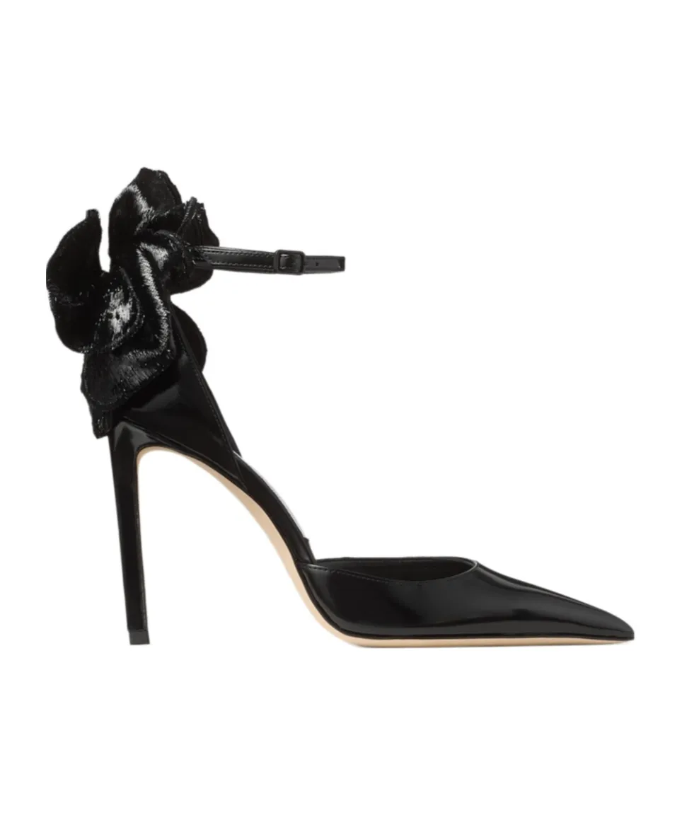 100Mm Marja Bow Ankle-Strap Pumps