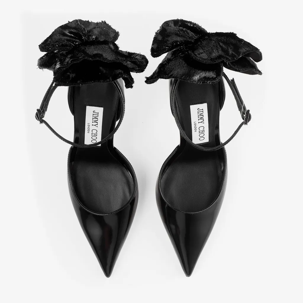 100Mm Marja Bow Ankle-Strap Pumps