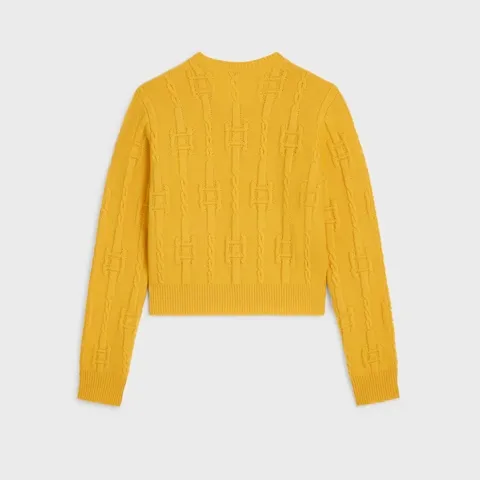 Crewneck Sweater In Chains Cashmere