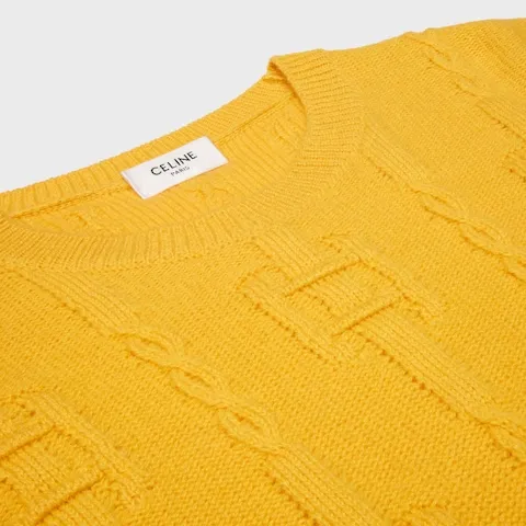 Crewneck Sweater In Chains Cashmere