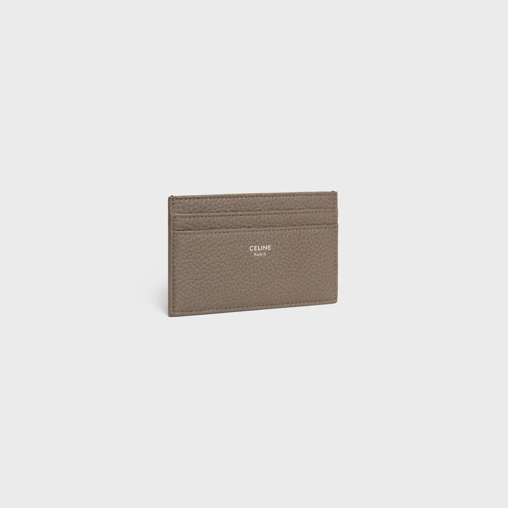 Card Holder In Grained Calfskin