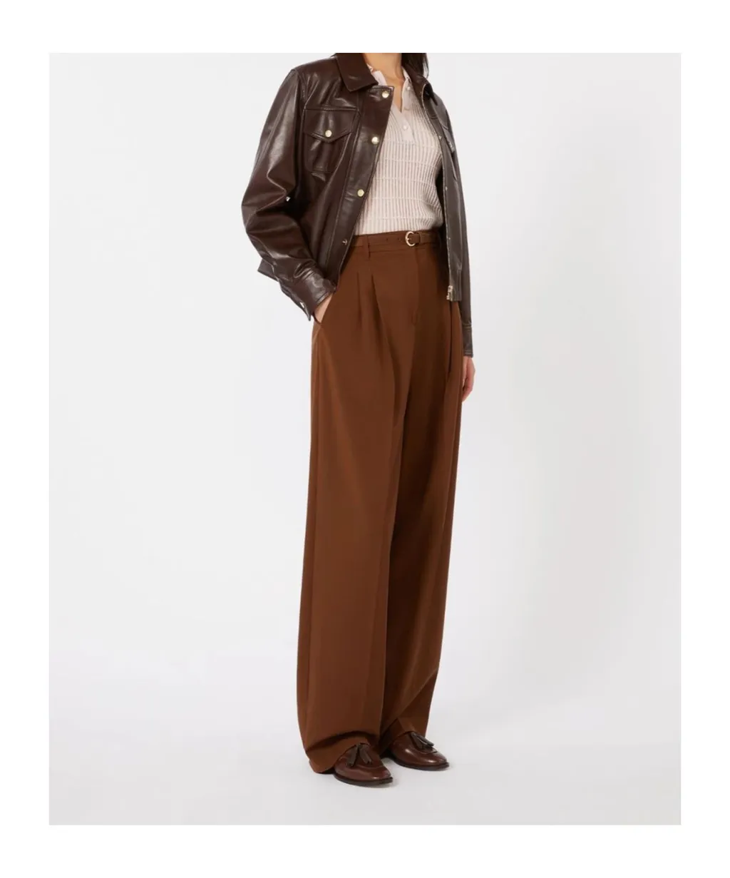 Flowing Wool Trousers