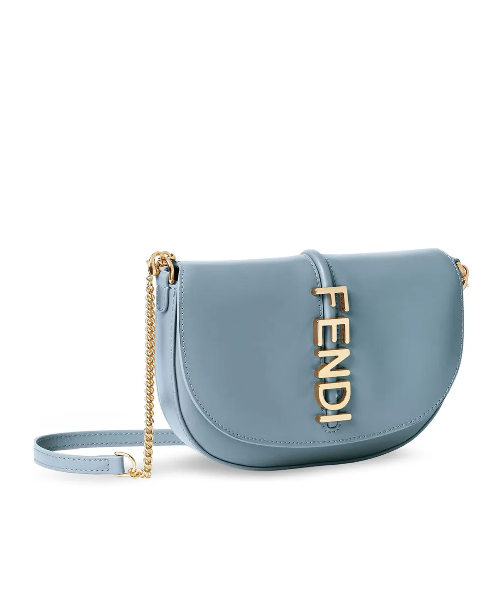 Fendi Fendigraphy Logo Lettering Chain-Linked Wallet