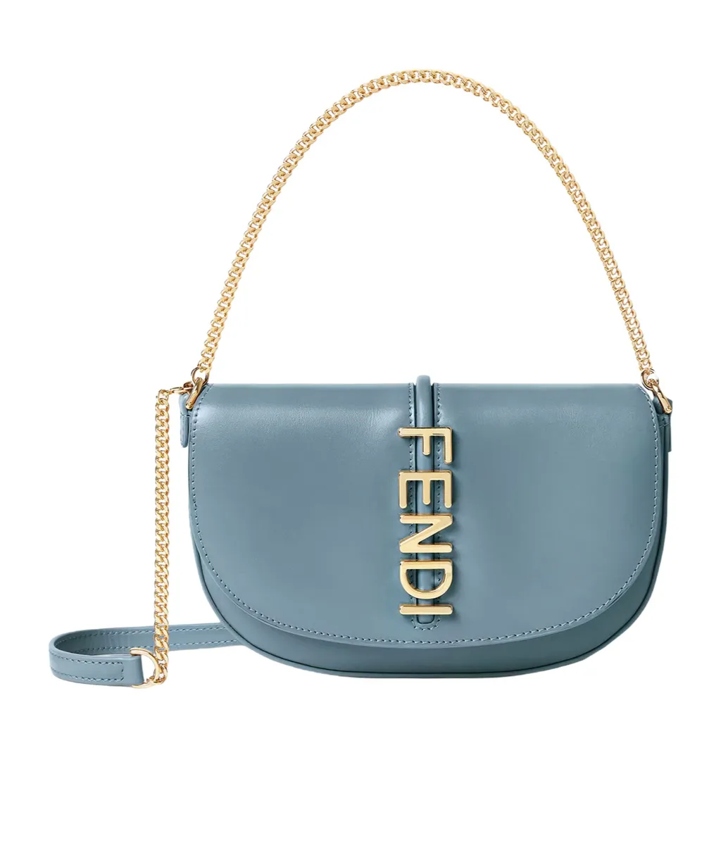 Fendi Fendigraphy Logo Lettering Chain-Linked Wallet