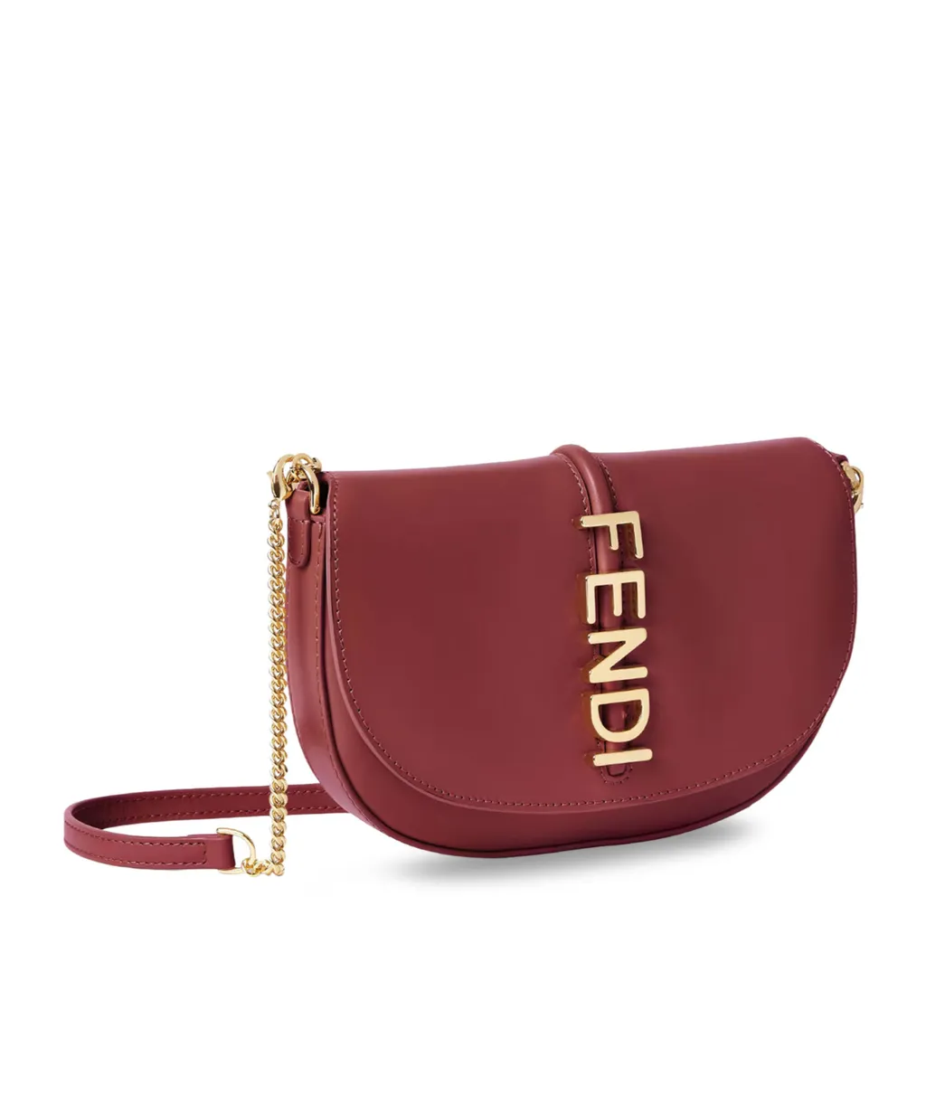 Fendi Fendigraphy Logo Lettering Chain-Linked Wallet