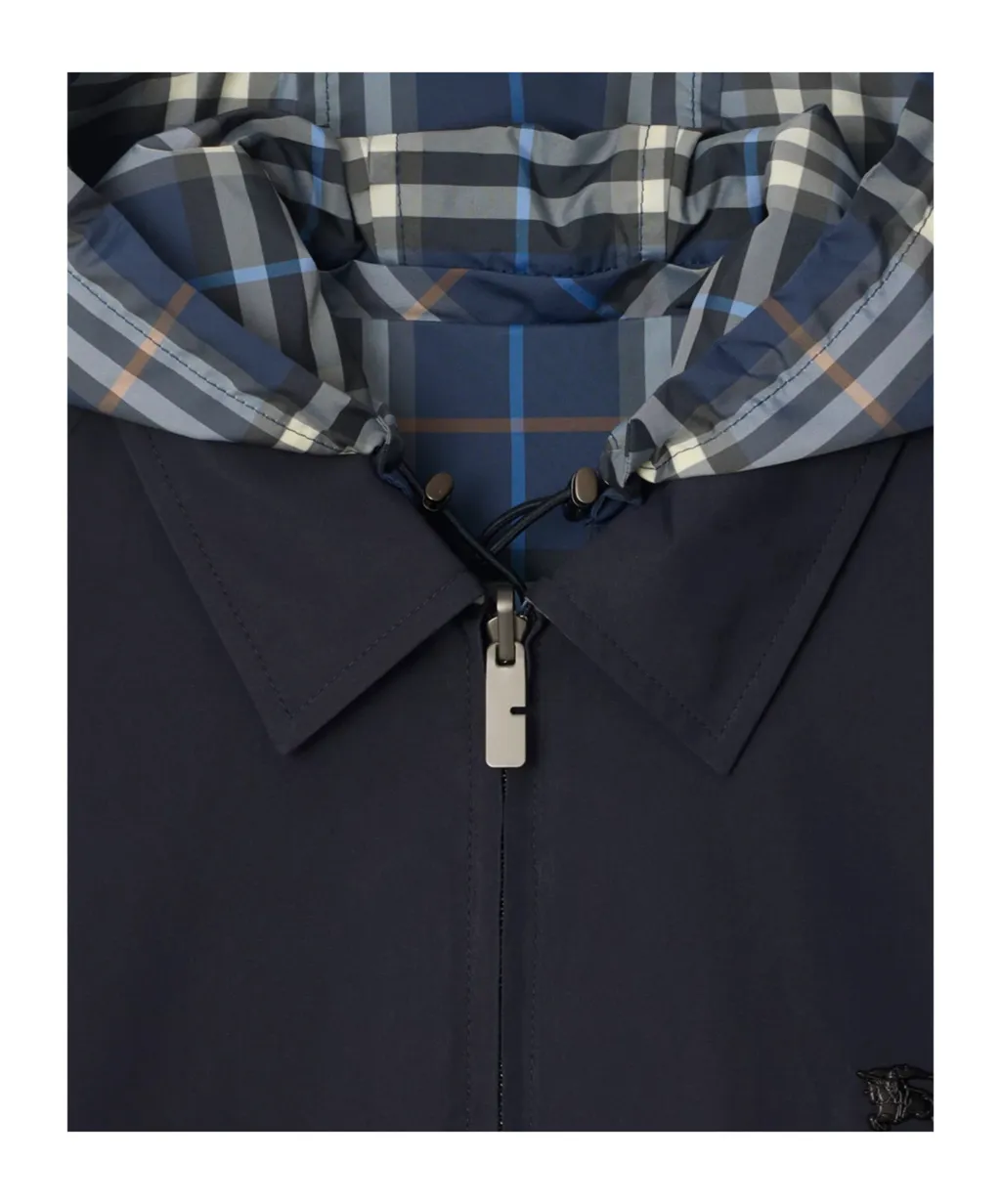 Burberry Reversible Check Hooded Jacket