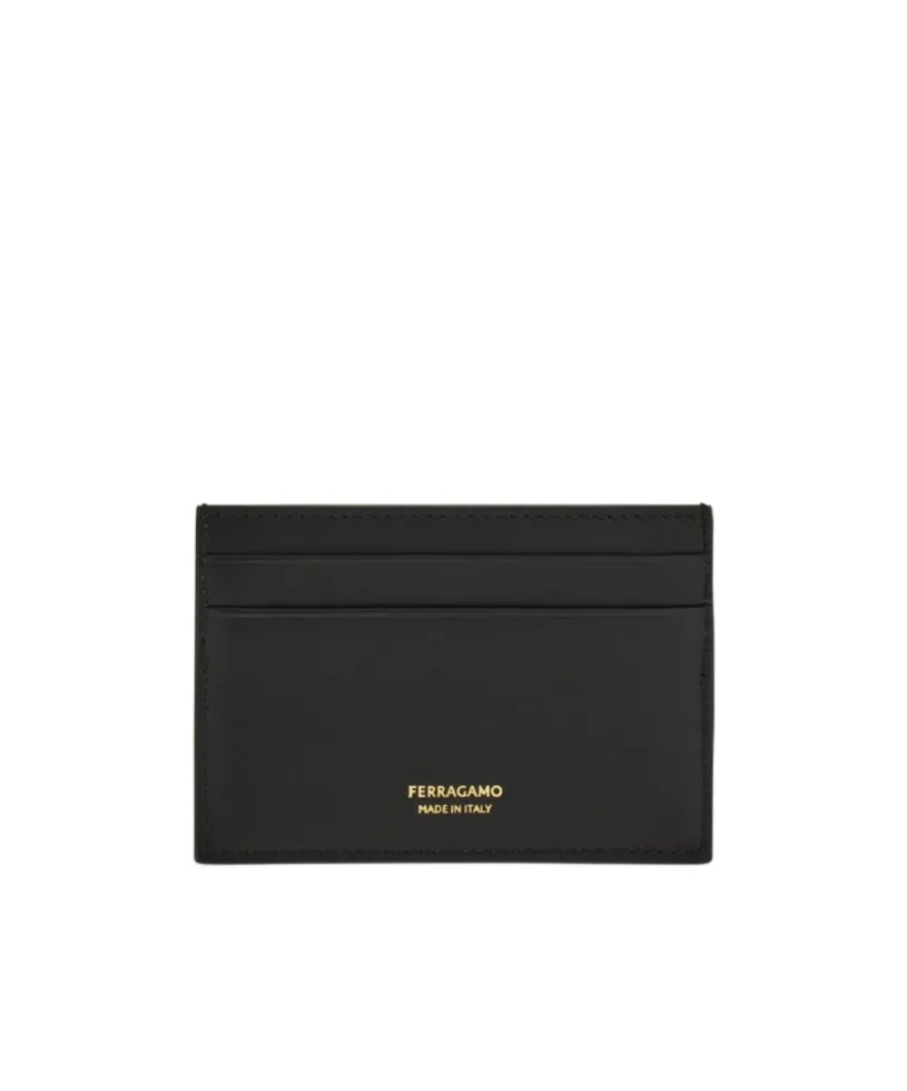 Ferragamo Logo Printed Card Holder