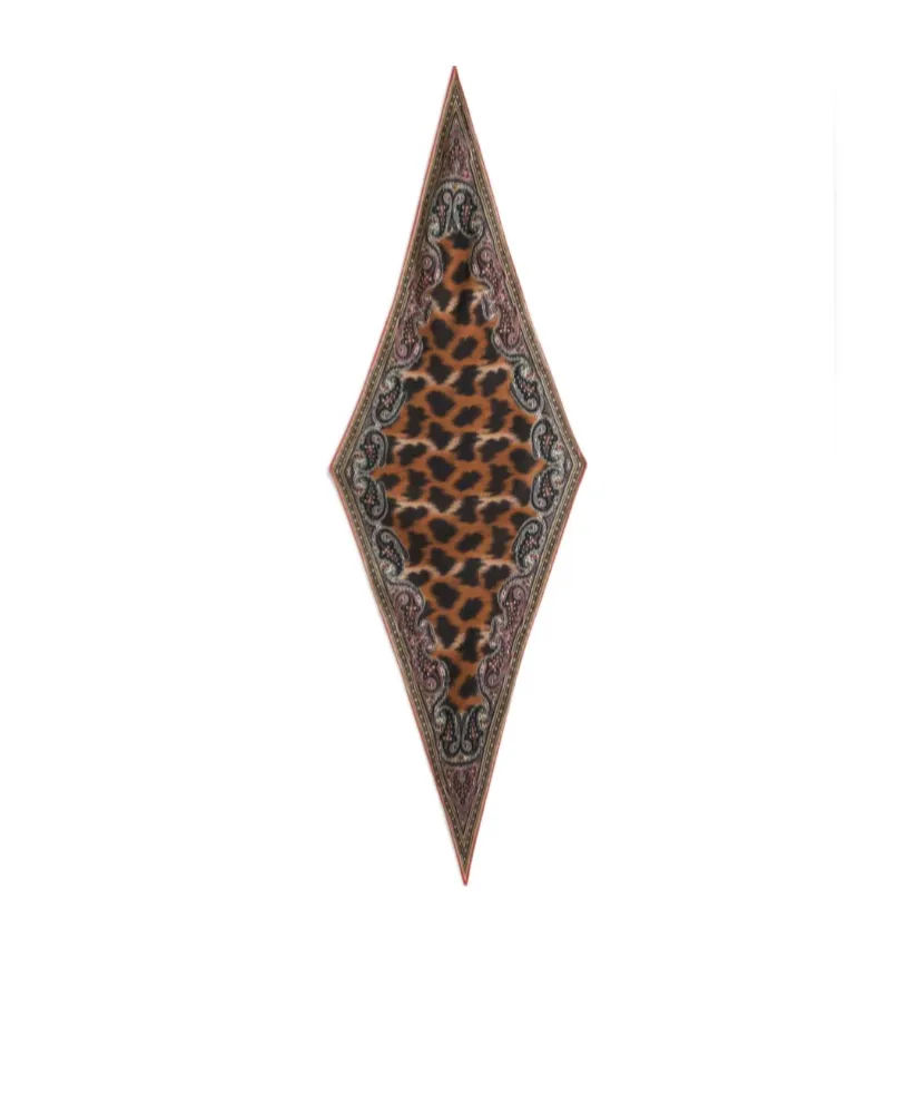 Etro Leopard Printed Scarf