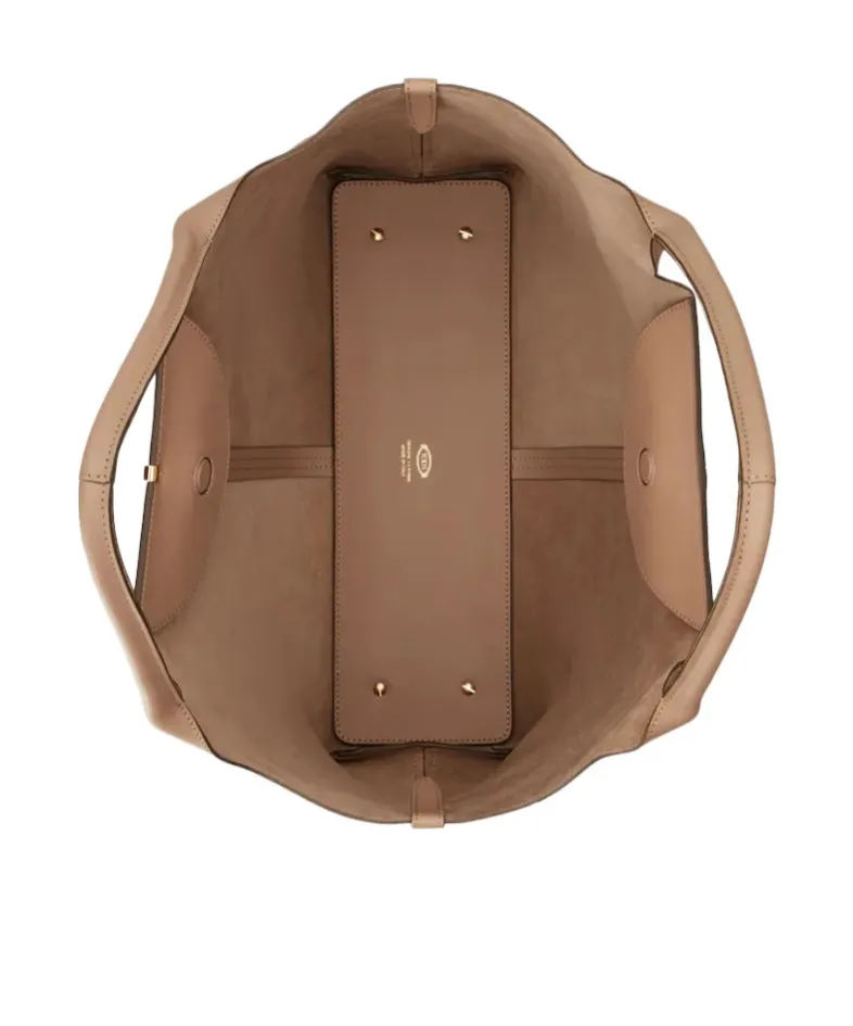 Tod's Logo Plaque Medium-Small Shopping Bag