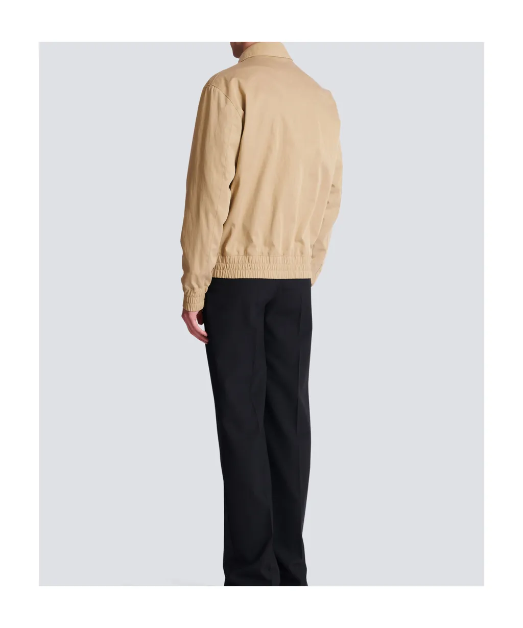 Balmain Paris Logo Embroidered Bomber Jacket