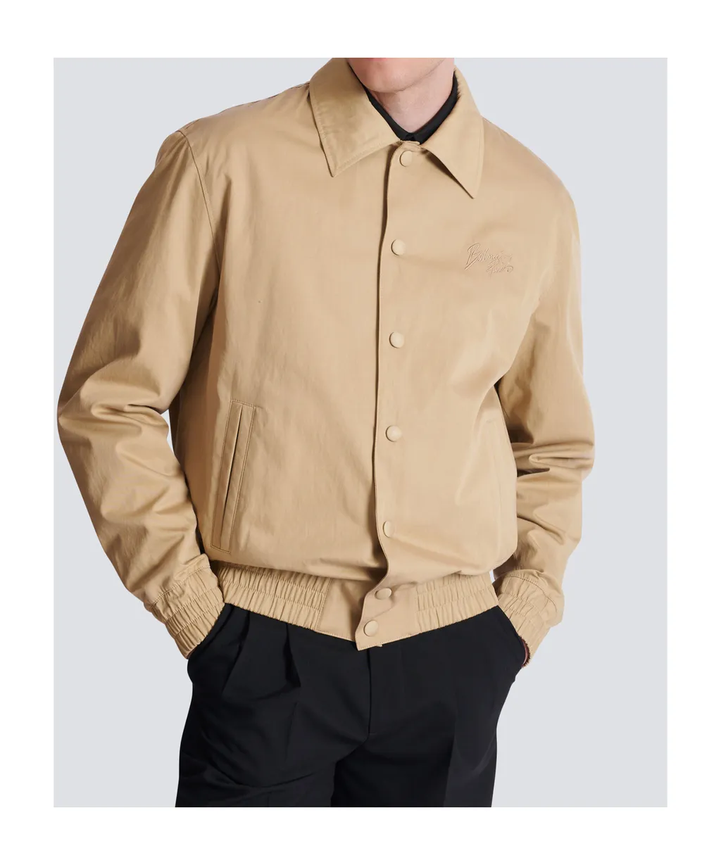Balmain Paris Logo Embroidered Bomber Jacket