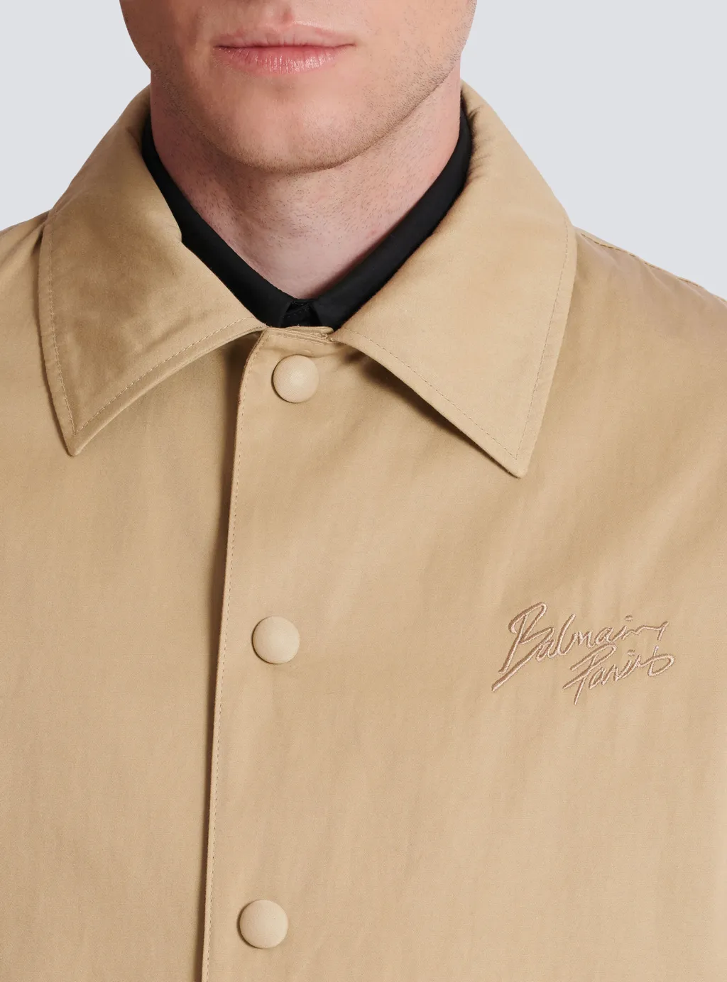 Balmain Paris Logo Embroidered Bomber Jacket
