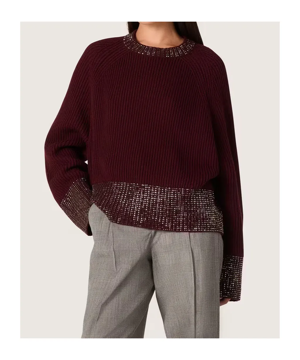 Golden Goose Deluxe Brand Embellished-Neck Jumper