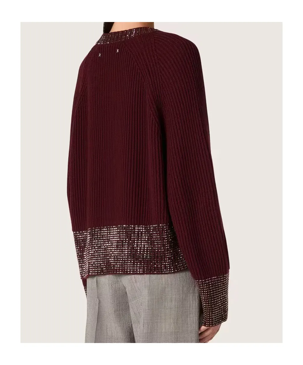 Golden Goose Deluxe Brand Embellished-Neck Jumper
