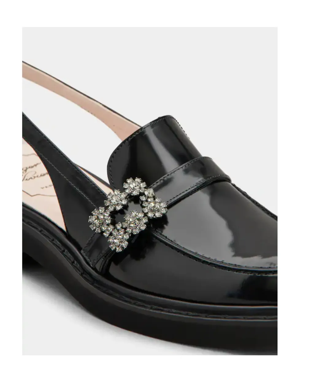 Roger Vivier Viv Rangers Slingback Flats