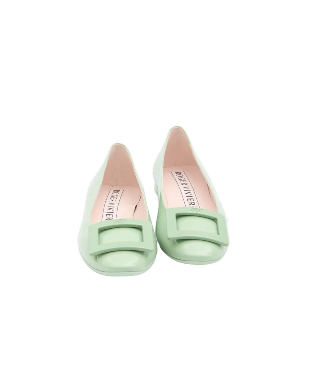 Roger Vivier Logo Embossed Flat Shoes