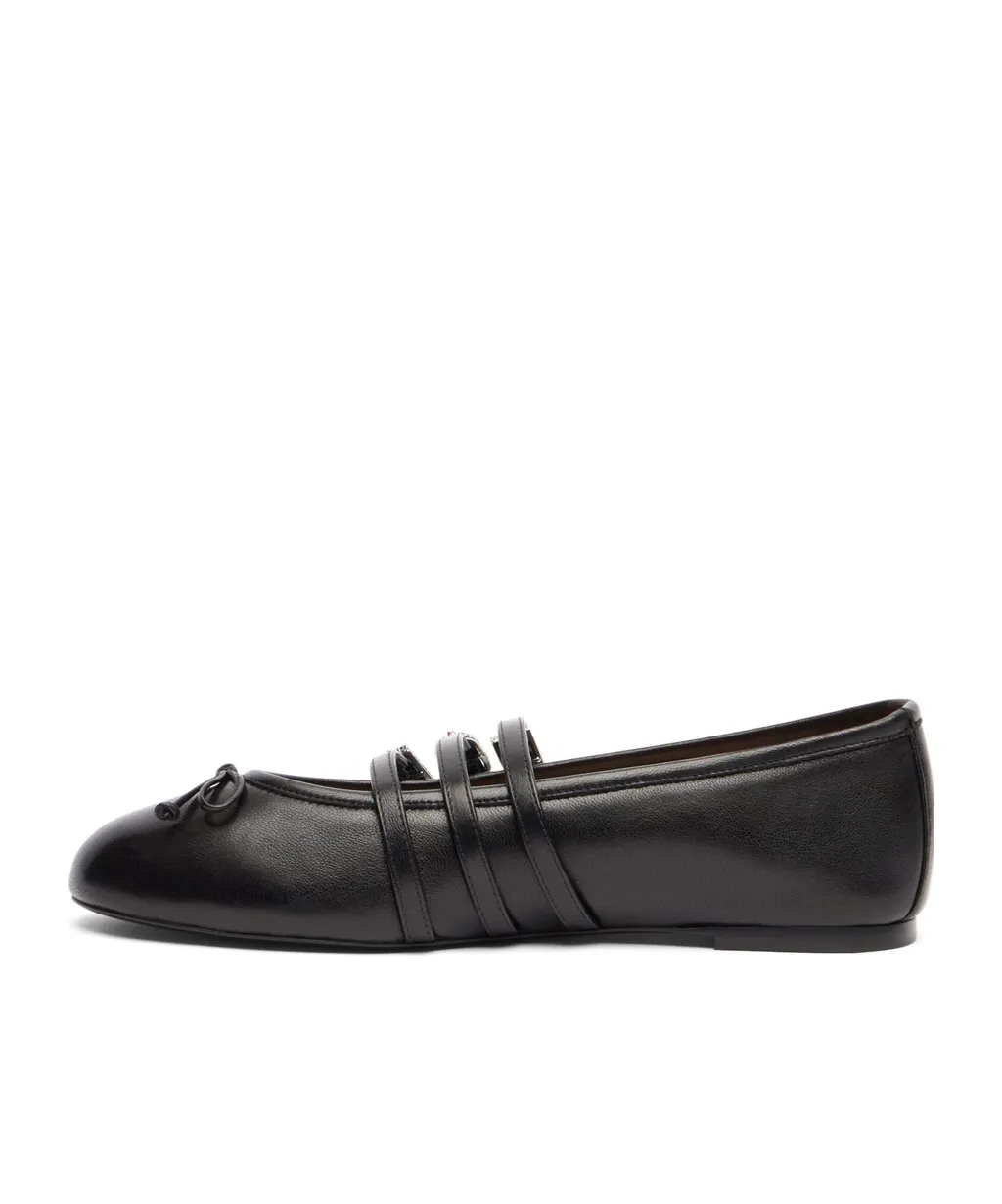 Round-Toe Mary Jane Ballet Flats