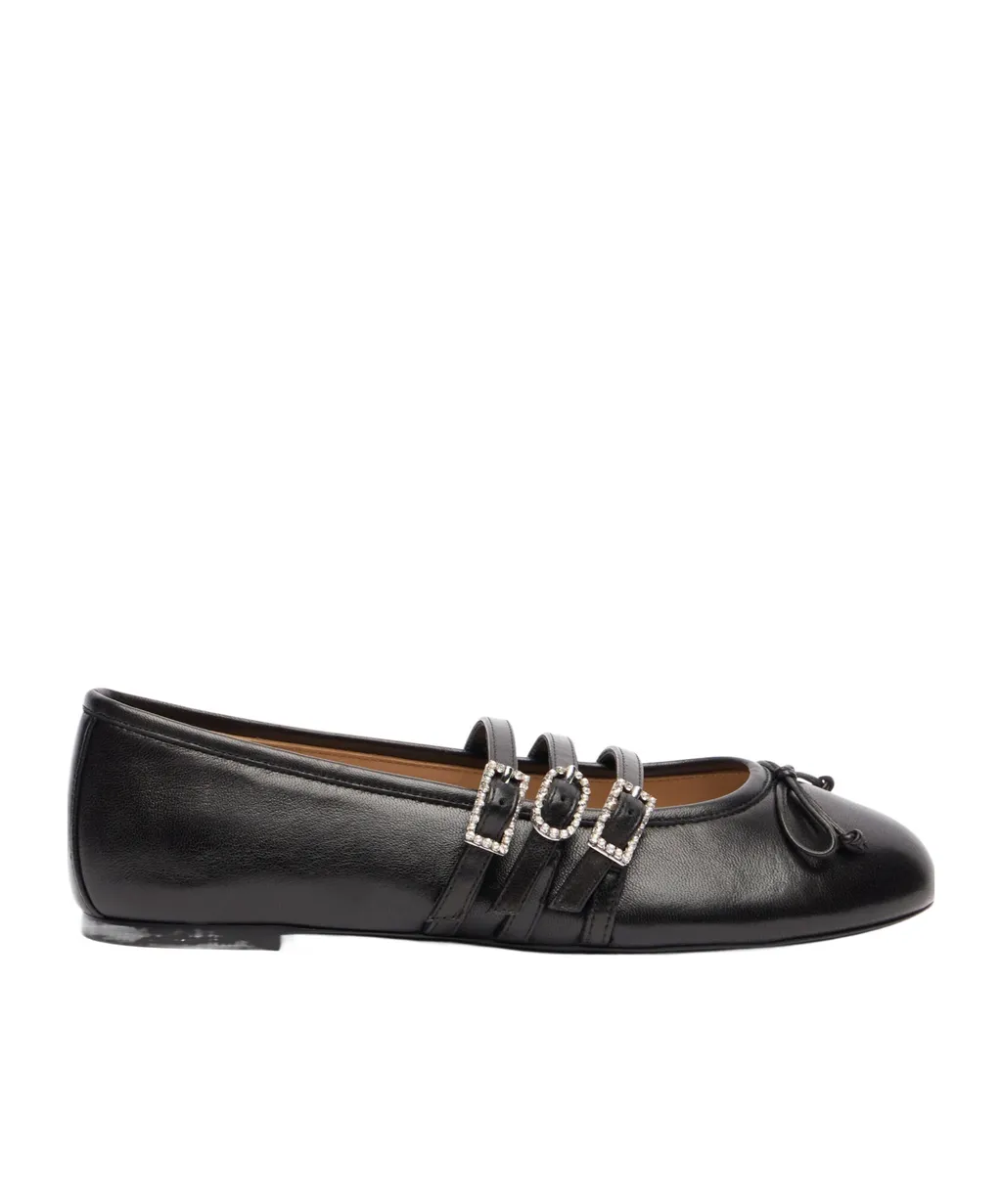 Round-Toe Mary Jane Ballet Flats