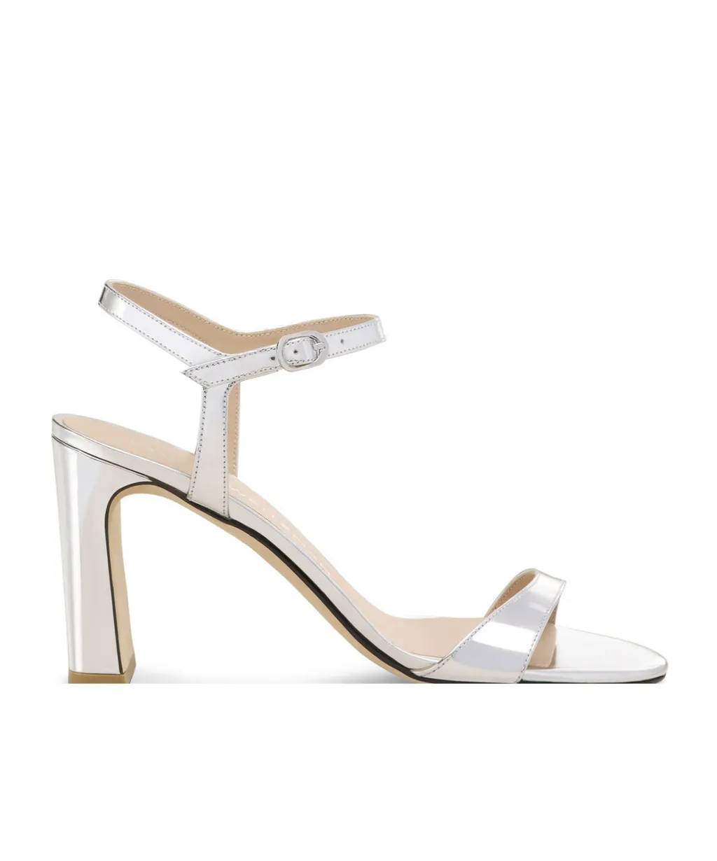Round-Toe High-Heeled Sandals