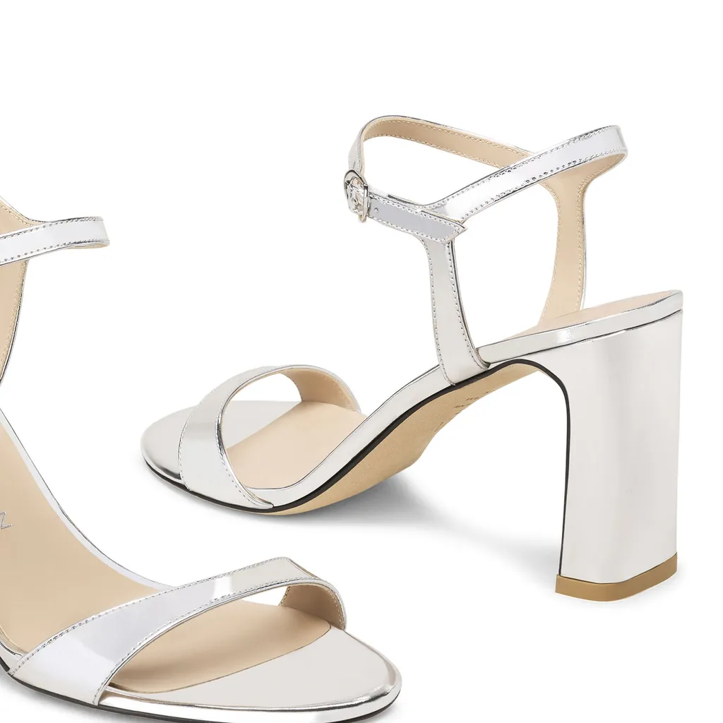 Round-Toe High-Heeled Sandals