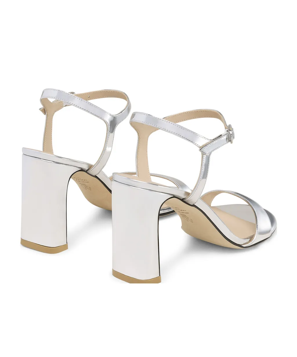 Round-Toe High-Heeled Sandals