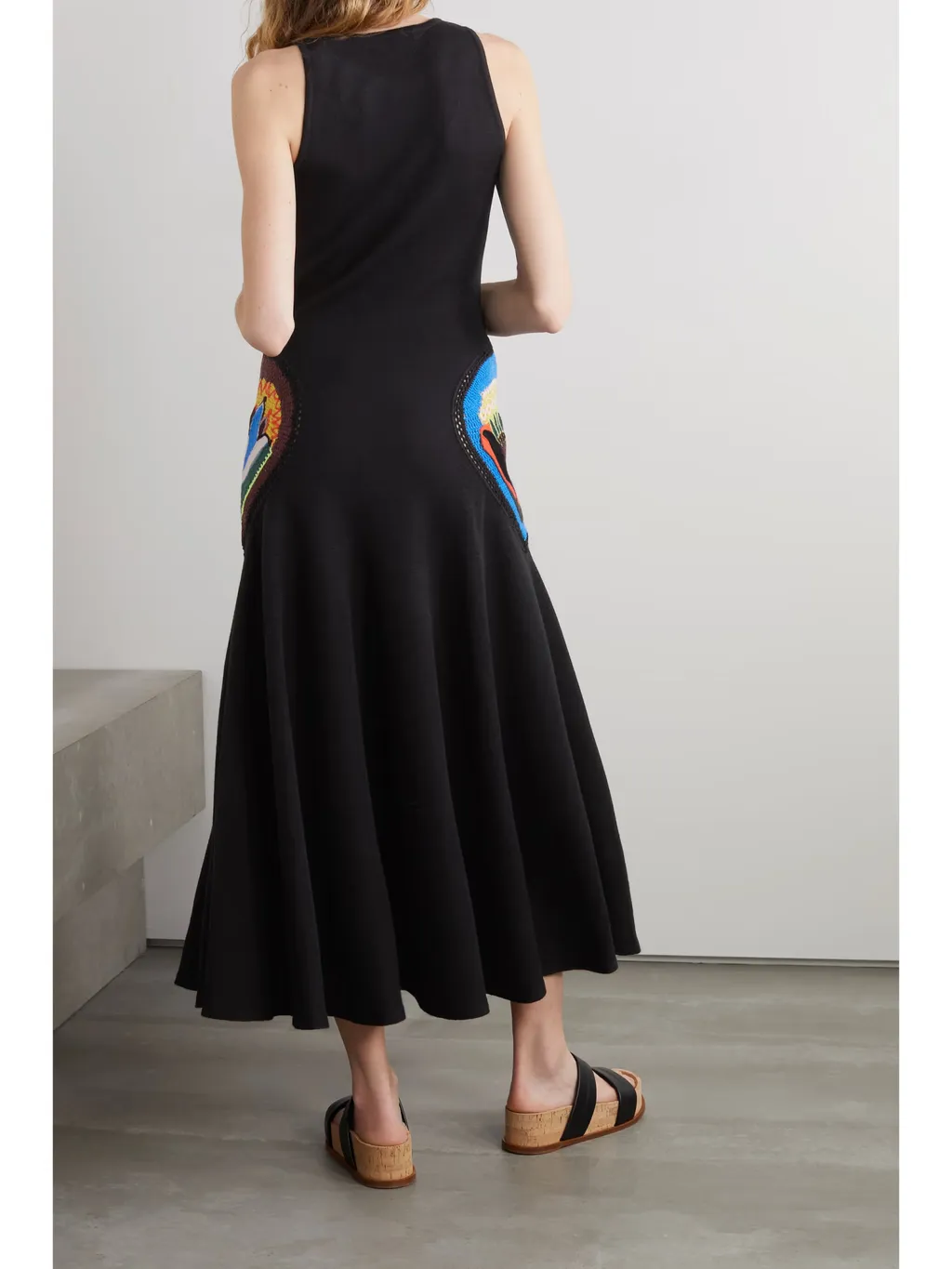 Alia Crocheted Trim Maxi Dress