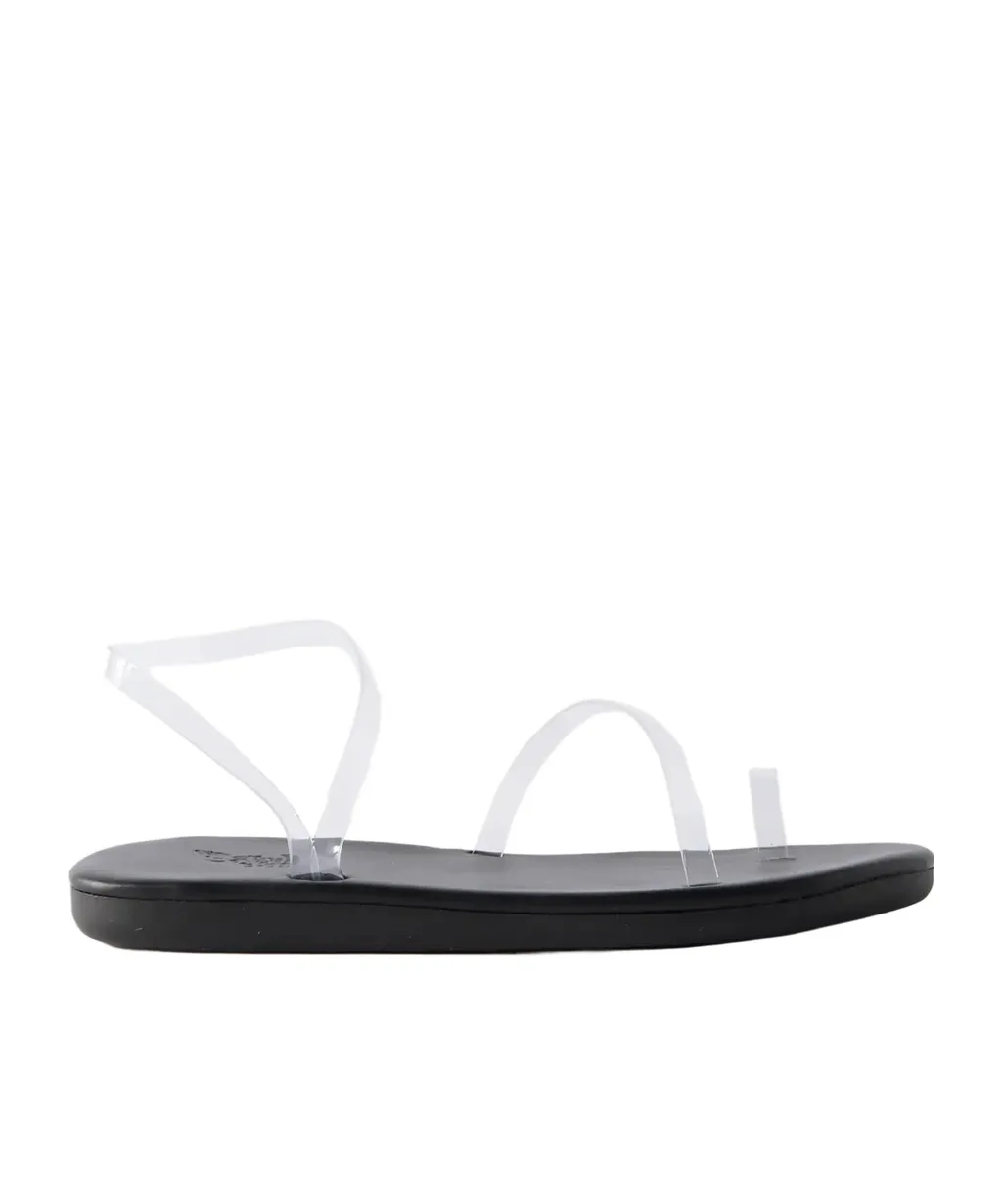 Round-Toe Flat Sandals