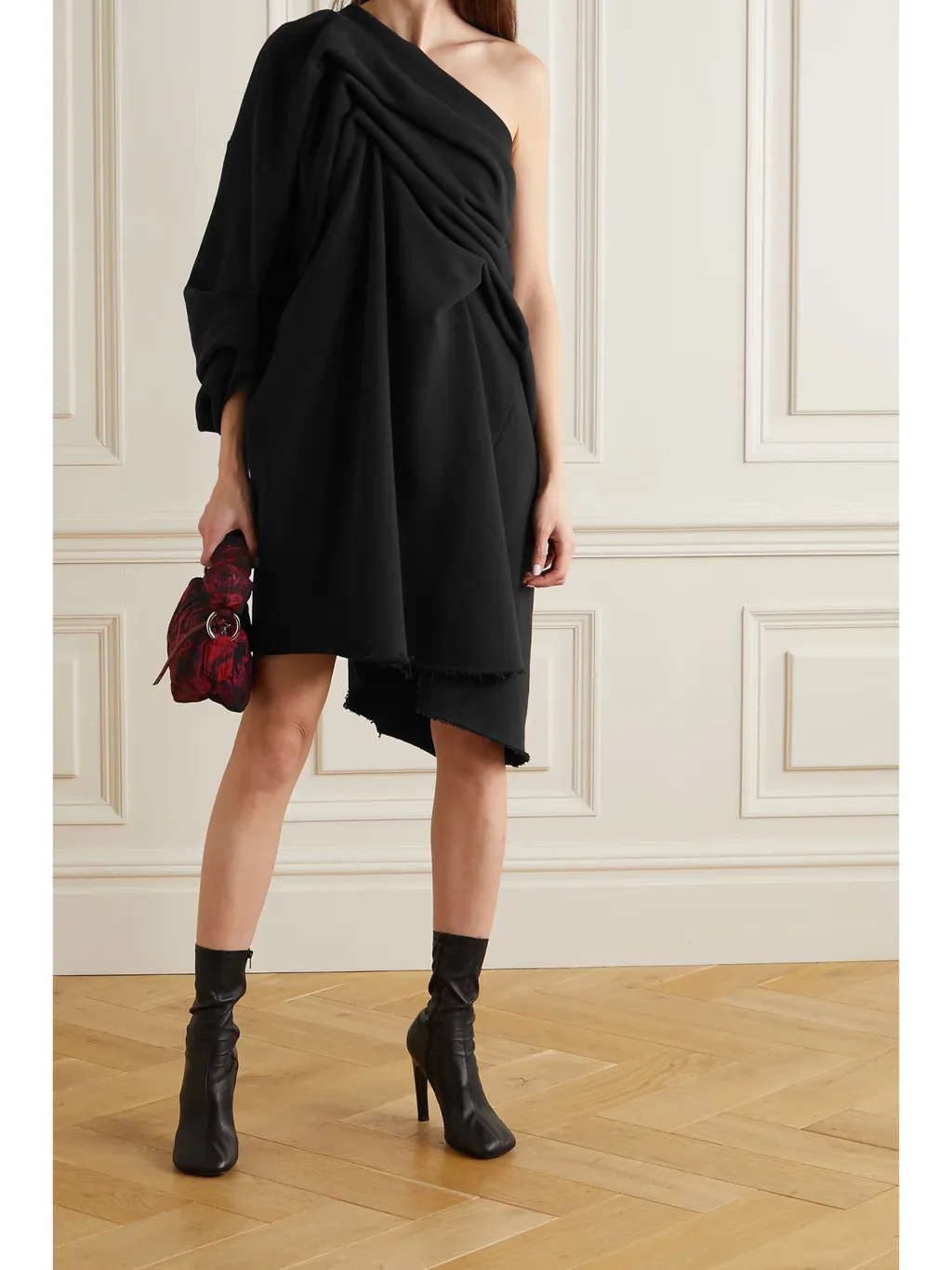 One-Sleeve Knit Dress