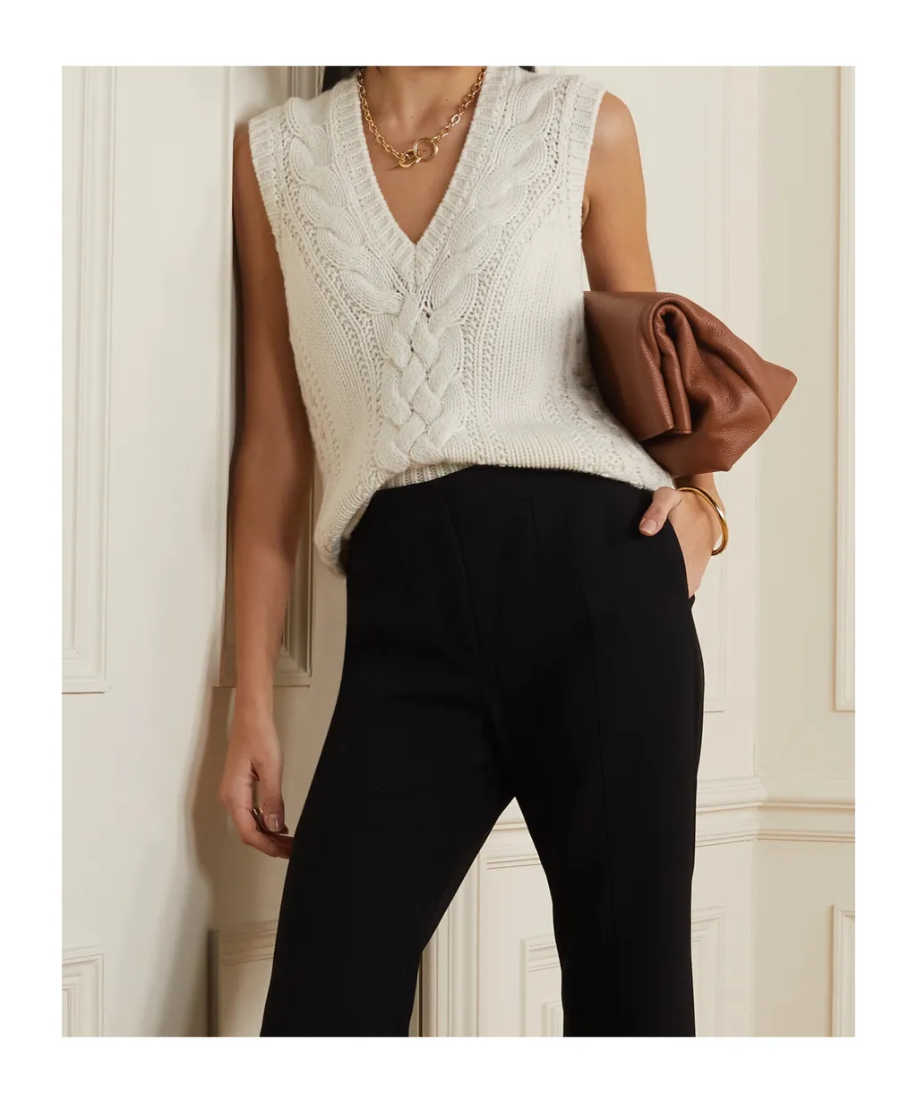 Cable Knit Vest